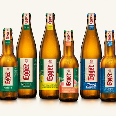 Egger beer in a "new look"