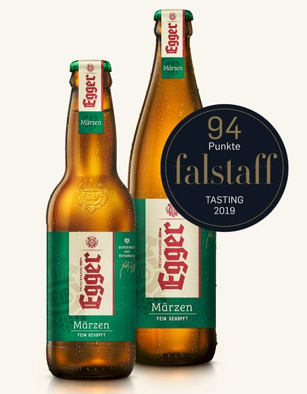 Egger Märzen holt Platz 1 bei renommierter Falstaff Bier-Trophy 2019 in der Kategorie Märzen