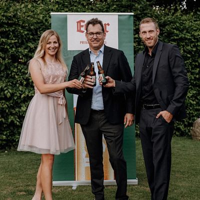 Egger Bier und Lisa Hauser verlängern erfolgreiches Sport-Sponsoring