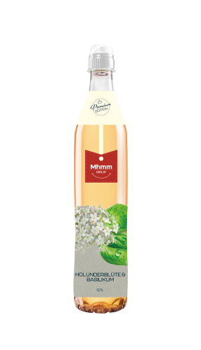 Mhmm Sirup Premium Edition Holunderblüte & Basilikum