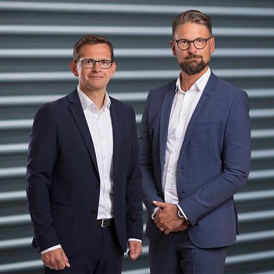 Geschäftsführung Klaus Schörghofer und Reinhards Griessler (v.l.n.r)