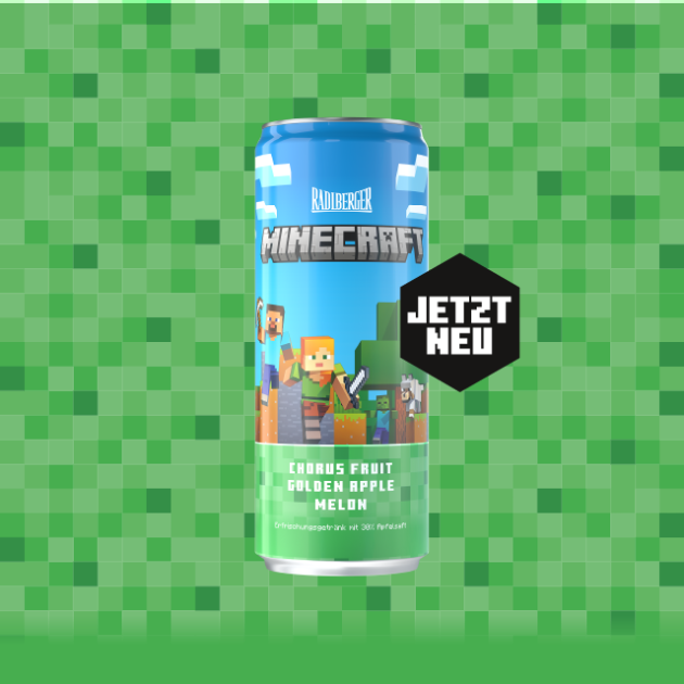 Minecraft Beverage Erster und einziger MINECRAFT Drink in Europa